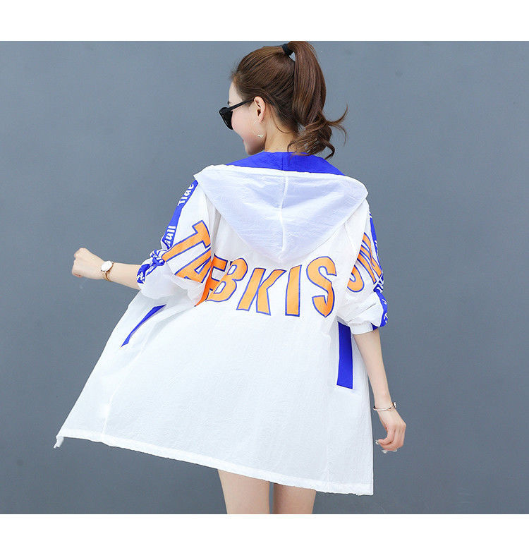 The new summer 2021 sun-protective clothing for women, mid-length windbreaker, Korean-style loose and breathable large-sized sun-protective clothing, and light jacket are trendy pic 17
