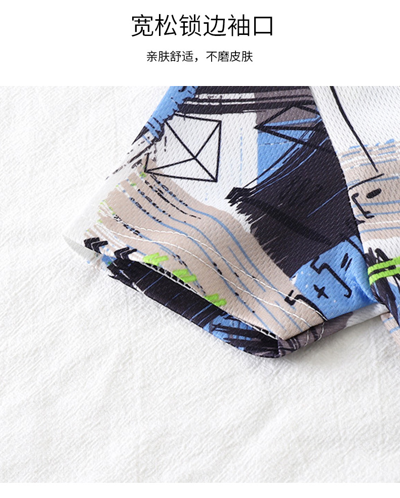 夏季儿童套装 2023新款速干衣运动服男宝宝迷彩t恤两件套童装批发详情18