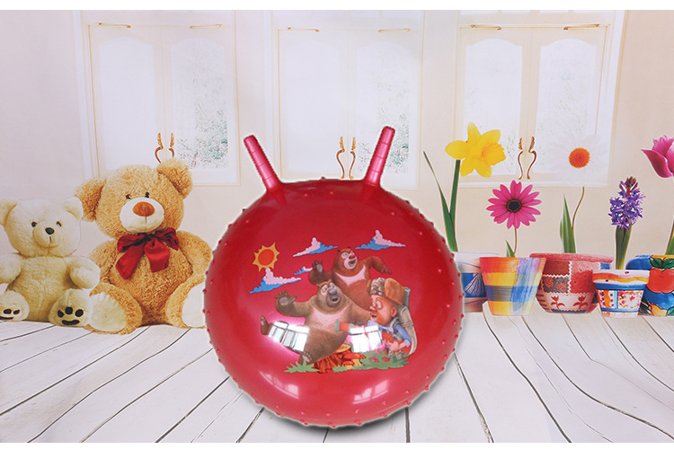 供应多款热销45CM羊角球 加厚按摩羊角球 充气羊角球批发详情29