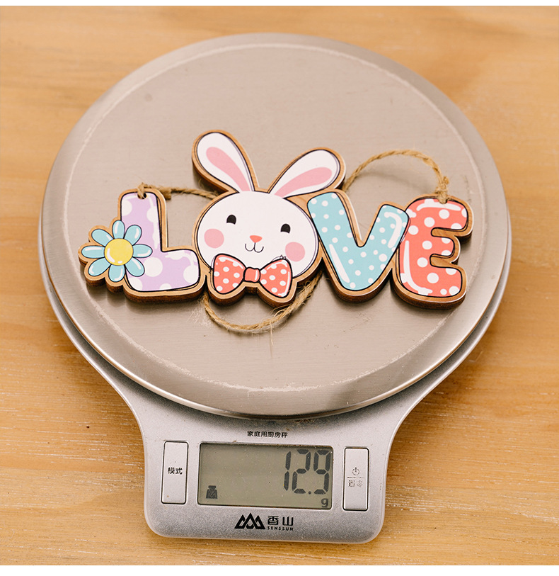 New cross-border Easter decorative items, Easter letter pendants, colorful rabbit pendants, colorful letter pendants pic 12