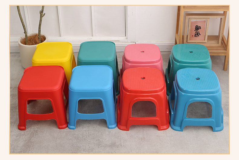 现货供应儿童塑料凳  简约家用板凳成人高凳可叠放幼儿小凳子批发详情15