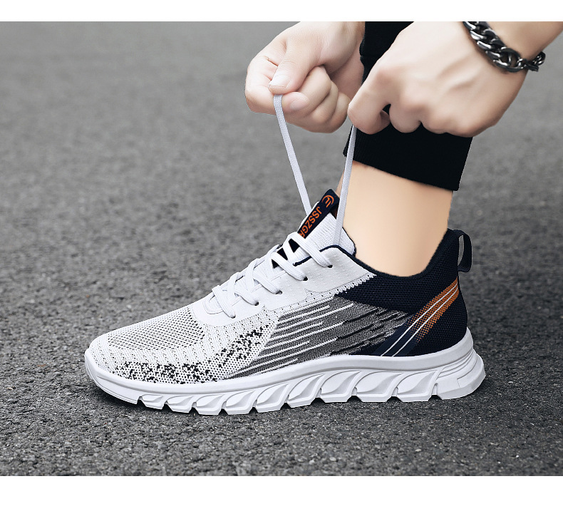 鞋子男秋季新款外贸男鞋厂家sneakers系带跑步鞋时尚潮流运动鞋男详情25