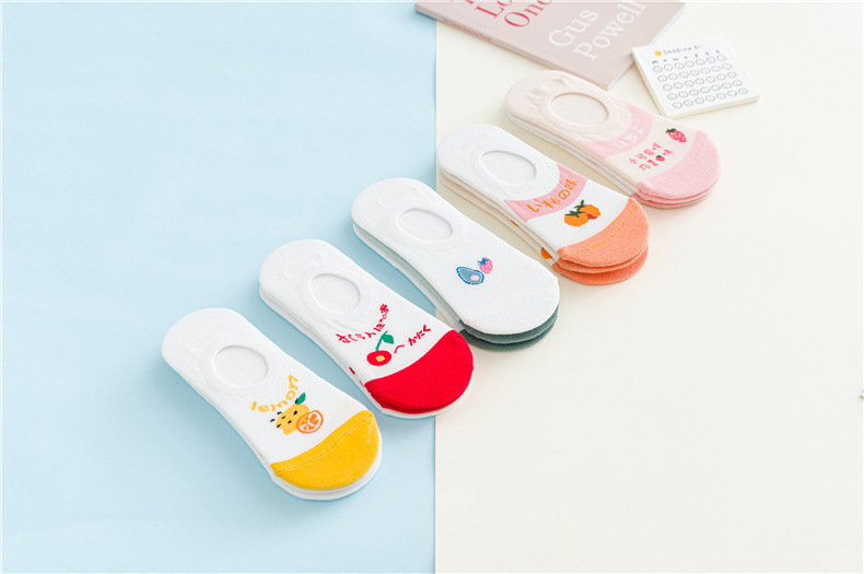 新款女隐形春夏女士袜子纯色防掉跟隐形袜点胶空调袜室内袜脚底袜详情58