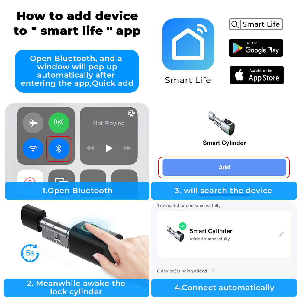 Graffiti control fingerprint smart lock core, all Bluetooth adjustable, universal apartment indoor office smart door lock pic 13