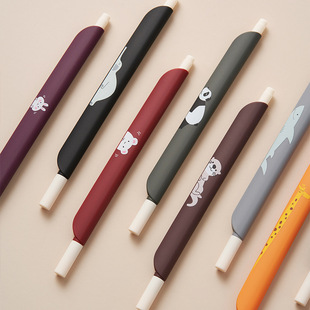 聚嘉文具 欧标中性笔子弹头黑红蓝0.5mm水性笔学习文具办公签字笔详情4