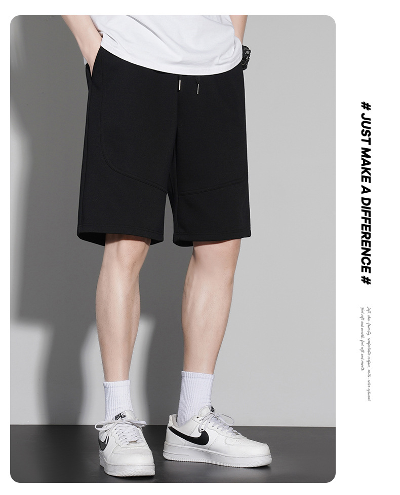 短裤男款夏季纯棉300g沙滩五分裤2023宽松潮流休闲运动裤篮球裤子详情12