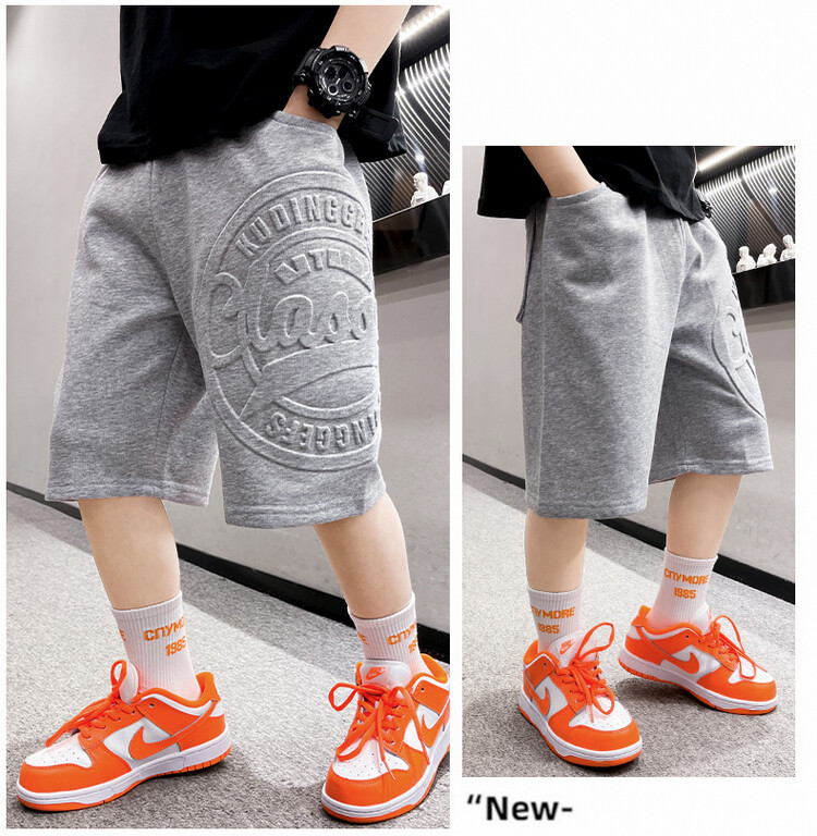 The 2022 new summer loose and stylish cotton capri shorts for boys are a trend of casual summer pants for middle-aged children pic 161