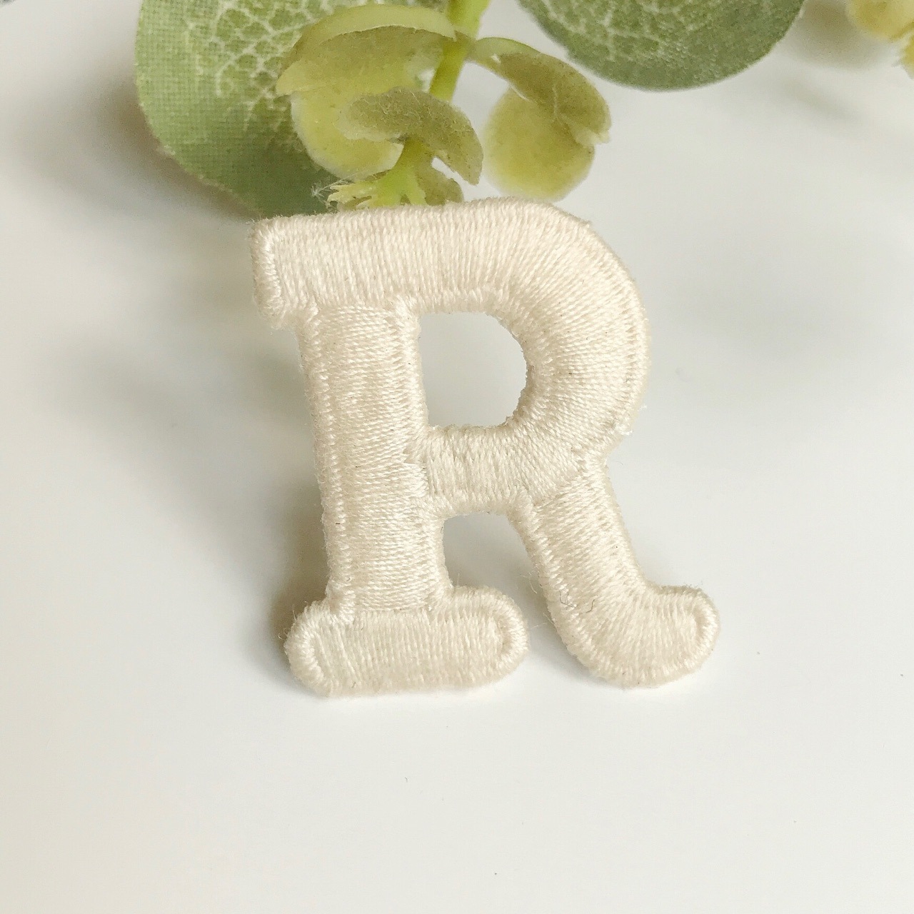 辅料刺绣花DIY布贴S水溶英文字母R刺绣帽子徽章P刺绣logo补丁贴C详情6