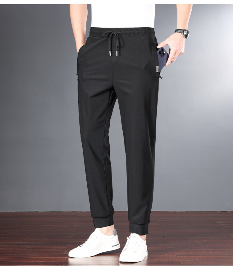 冰丝休闲裤男装裤子男春夏季速干弹力运动裤时尚抖音直播爆款男裤详情23