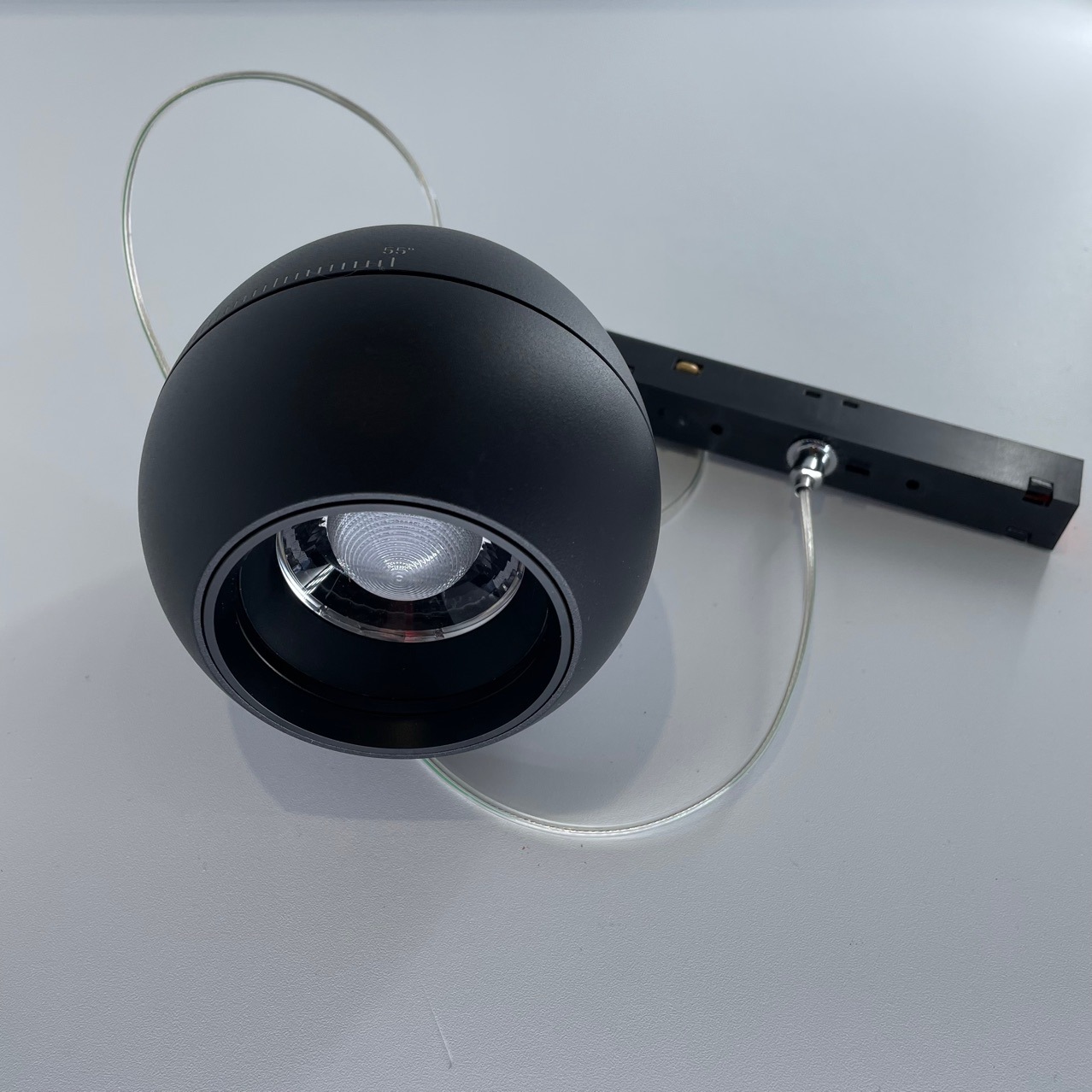 调焦磁吸灯轨道餐吊灯套件 调焦明装吊线COB博物灯定焦 专业调光详情9