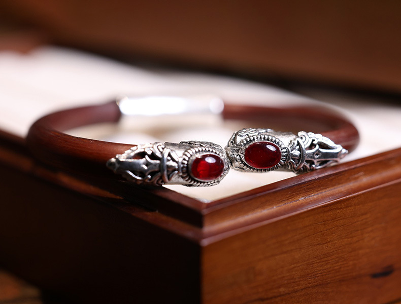 Natural wild Shannan unjointed chicken blood Vine bracelet for men and women, with jointed wood and vine bracelet, summer ethnic style pic 18