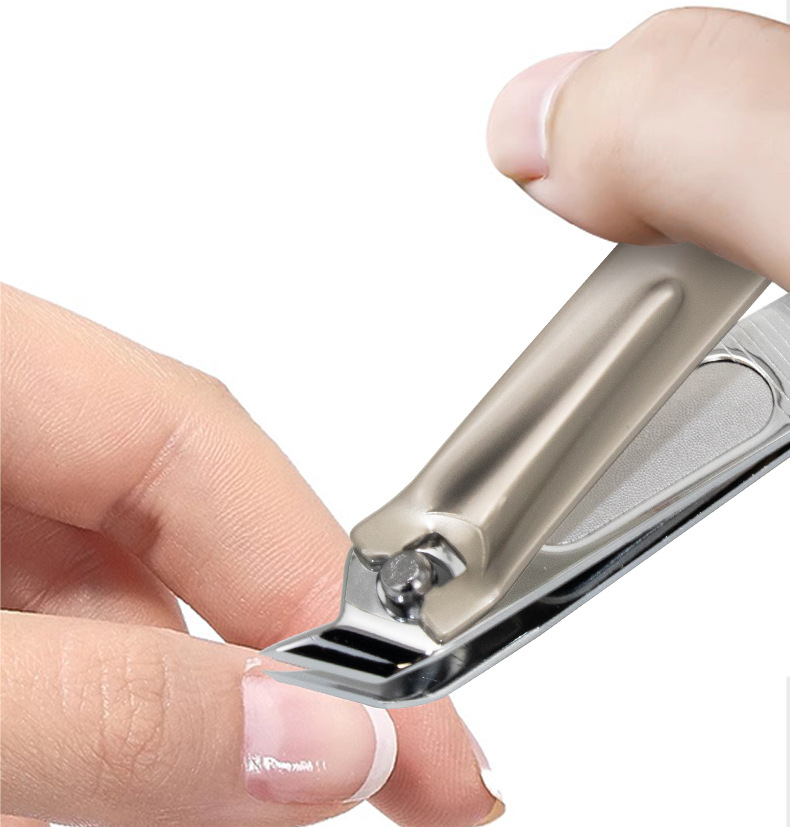 SUNNICE nail clippers wholesale in stock, pointed-nose, slanted nail clippers, special built-in file for trimming toenail grooves pic 6