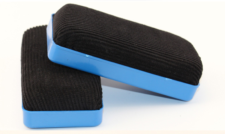 Qianhui whiteboard eraser Manufacturer directly supplies large and small velvet cloth magnetic plastic easy-to-erase chalk accessories, whiteboard eraser brushes pic 12
