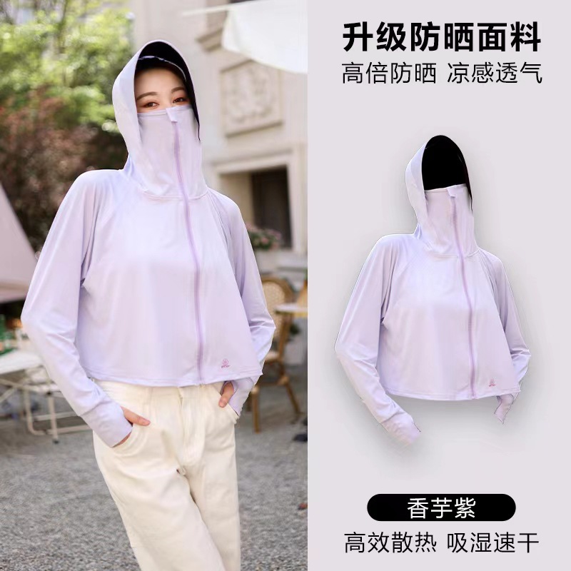The same style of black rubber cap brim patchwork color-blocking Xiaoye Kazuko sun-protective clothing, yoga slimming little rabbit sun-protective clothing for women pic 25