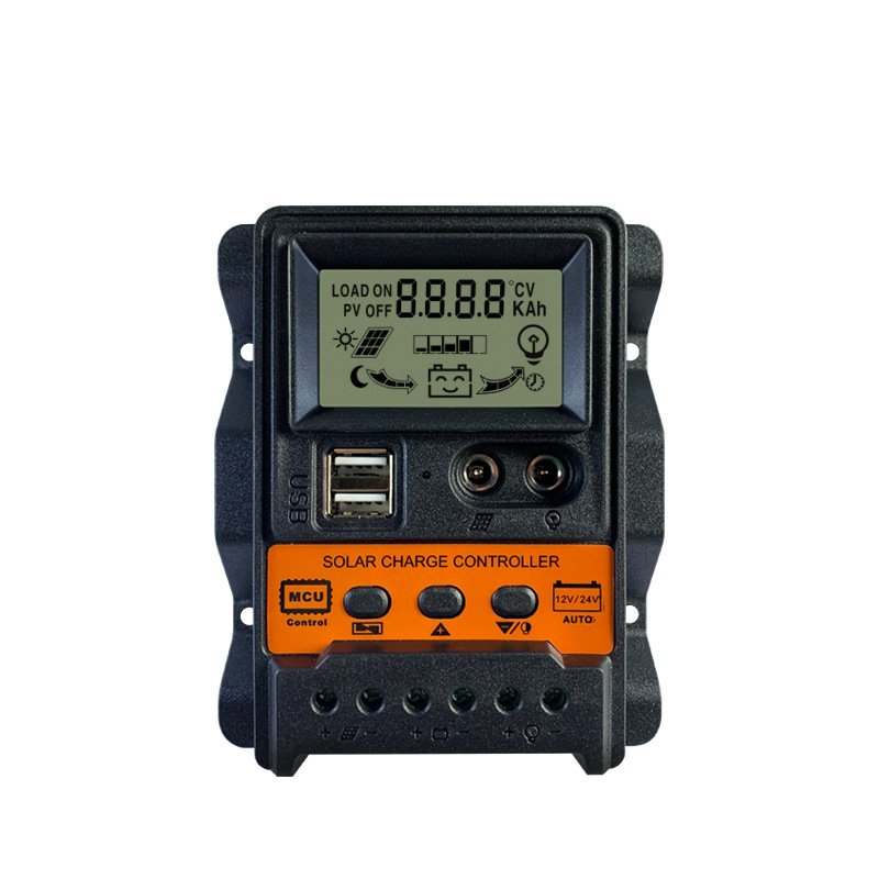 Dual DC current display 12V24V solar charging controller LCD USB solar controller for charging mobile phones pic 13