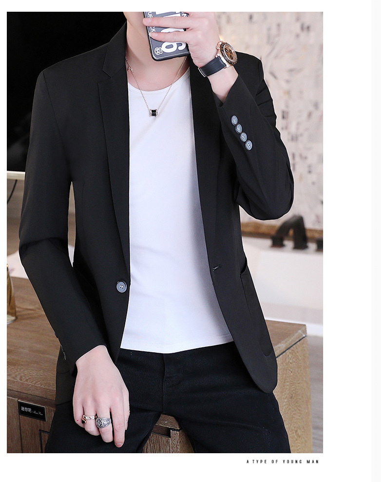 Primavera/otoño 2022 nuevos trajes casuales para hombre versión coreana trajes para hombre trajes para hombre chaquetas de alta gama para hombre pic 7