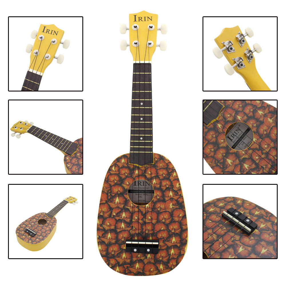 IRIN21寸尤克里里4弦琴木质乌克丽丽ukulele儿童玩具小吉他跨境详情5