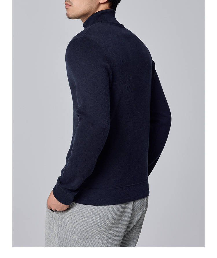 墨麦客男装基础高领男士羊毛衫2024冬季新款纯色打底毛衣男21912 pic 24