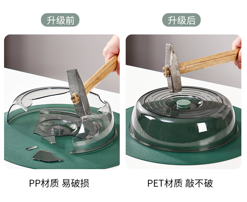 2023 New household multi-layer winter preservation and dust-proof leftover food cover, transparent and stackable food cover 0714 pic 4