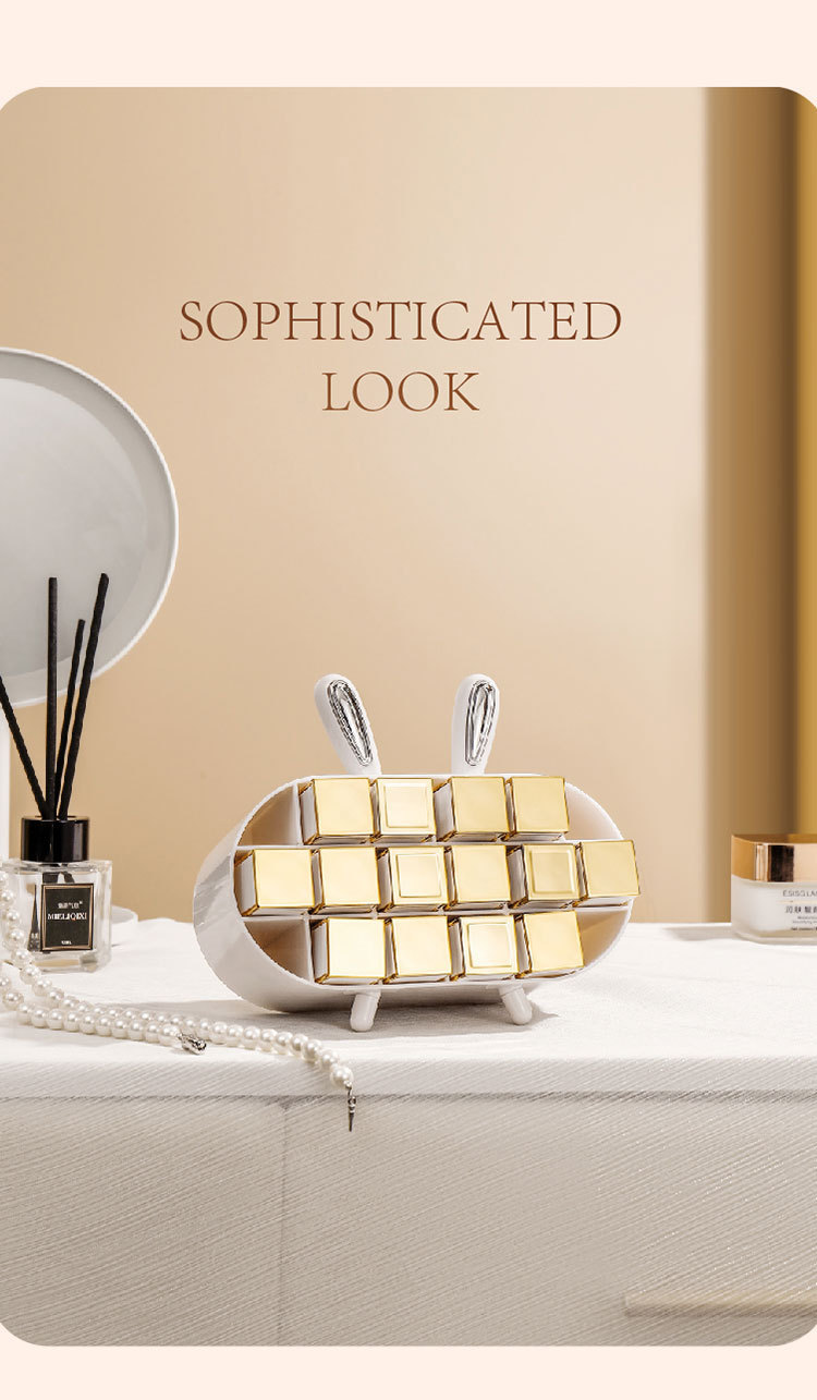 口红收纳架多格展示收纳盒子创意少女家用置物架化妆品整理盒详情6