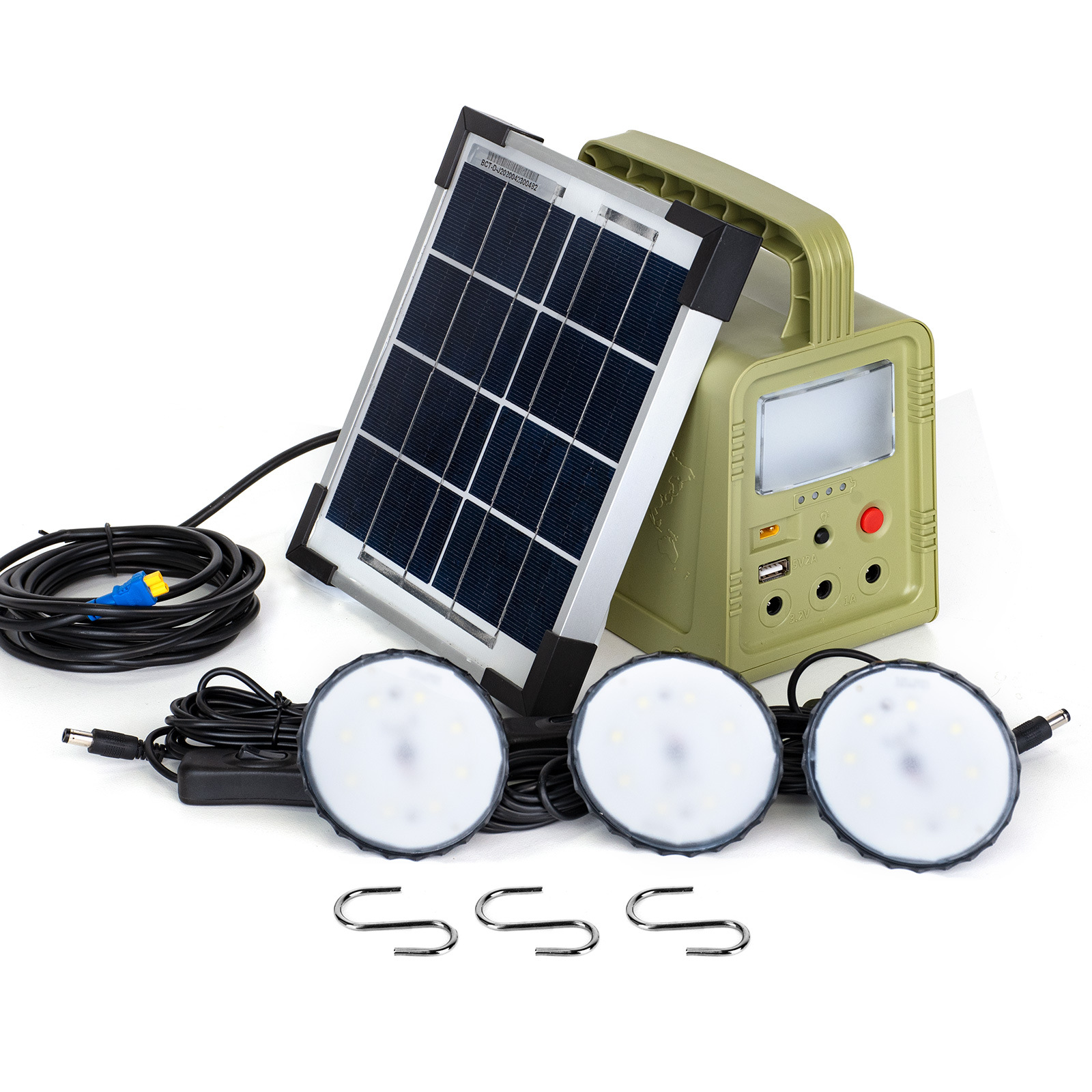 The micro-energy storage ups solar cell night light can be connected to external bulbs, flashlights, mobile phones, power banks and mobile power banks pic 2