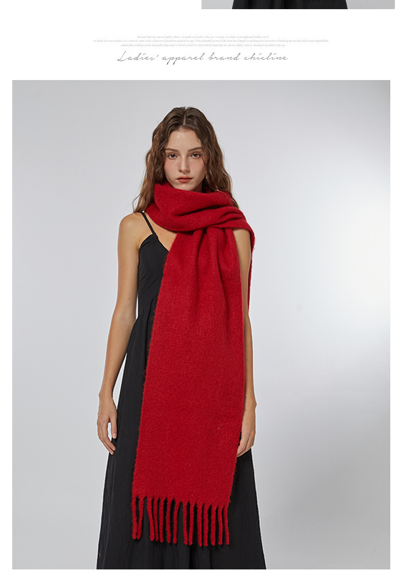 11色20%羊毛订纺纱线小众柔软温柔纯色羊毛围巾冬季防寒保暖围脖详情6