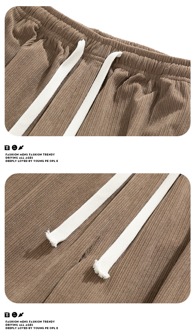 Pantalones hombre primavera otoño marca de moda holgada paquete de pies pantalones de estilo americano high street adolescente workwear casual pantalones deportivos pic 25