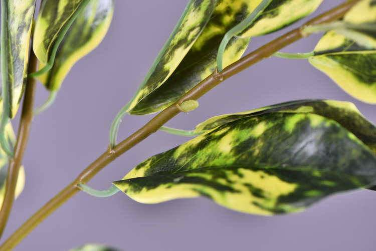 Wholesale of high-end flower and leaf materials for Huazhi Artificial Plants, wedding, hotel, living room artificial leaves, window display and landscaping green plants pic 9