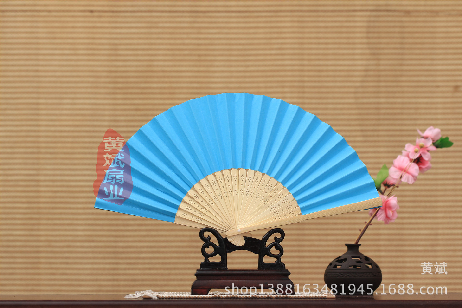 7寸空白折扇儿童绘画涂色纸扇白色彩色扇子幼儿园创意DIY手工材料详情7