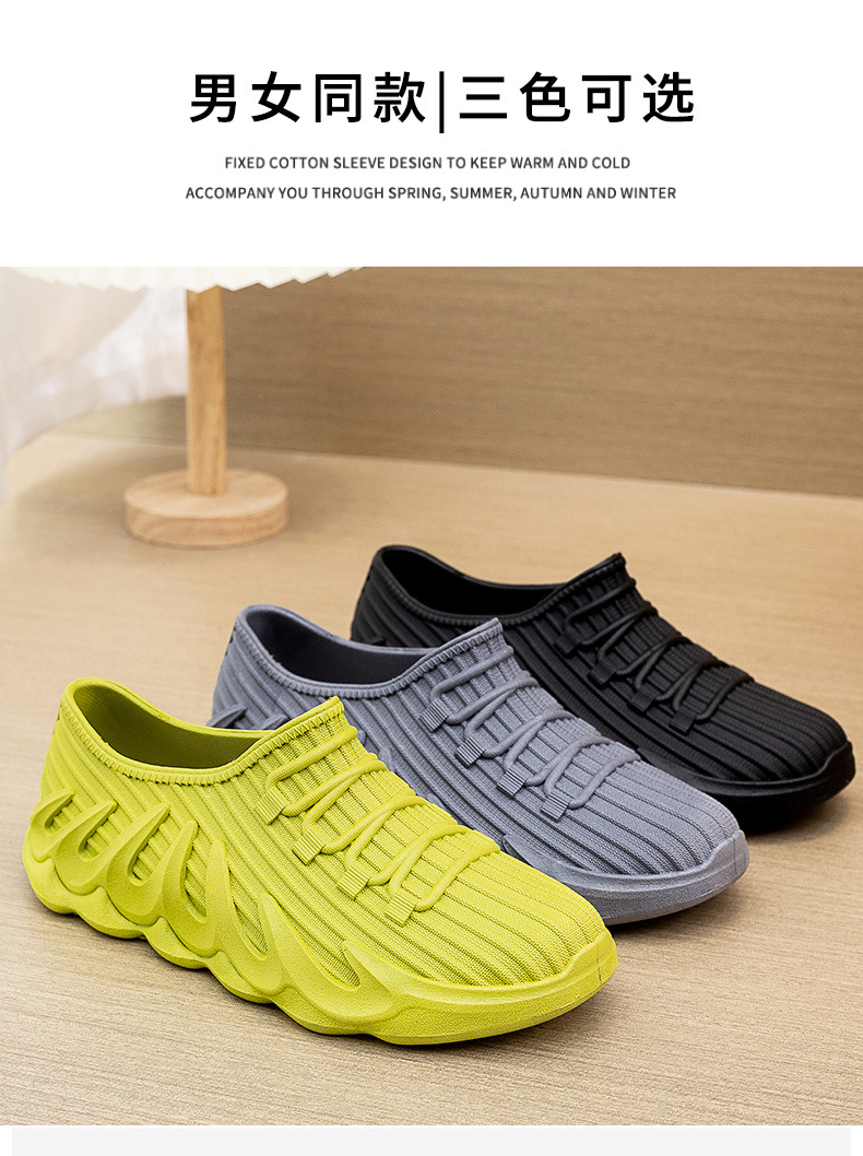 欧式新款防水鞋男女情侣款网红雨鞋成人浅口低帮时尚防滑耐磨详情3