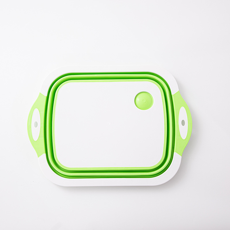 Folding cutting board, dual-purpose cutting board, household sink, anti-slip multi-functional adhesive board, plastic cutting board, hanging for storing vegetables pic 5