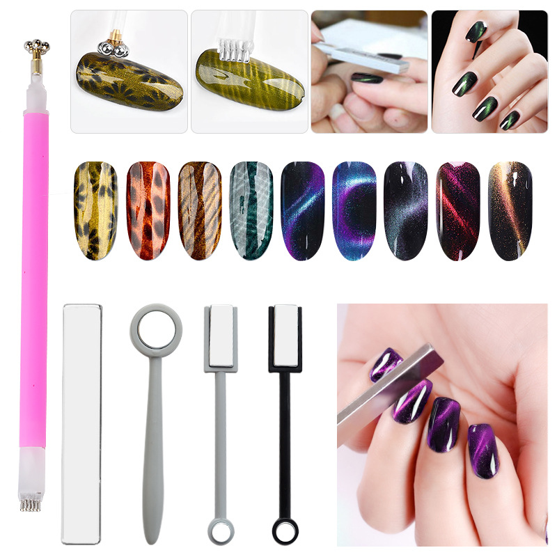 New nail art tools: cat-eye magnet nail polish glue, multi-functional nail art cat-eye magnet pen shanilak pic 2