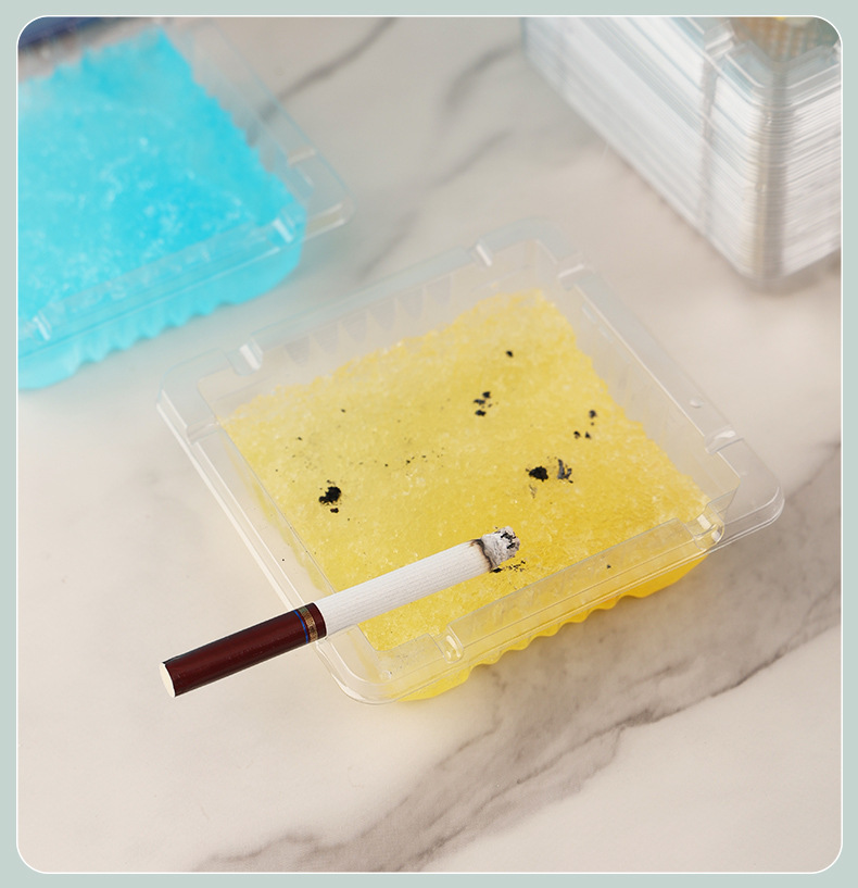 一次性烟灰缸厂家现货带独立灭烟沙网咖台球厅商用塑料烟灰缸防灰详情17