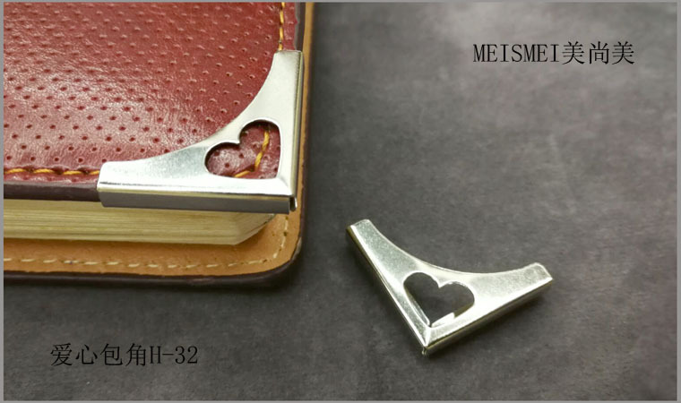 23mm small notebook metal corner protector, notebook corner accessory, cowhide notebook, photo album corner sticker, book corner protective case pic 2