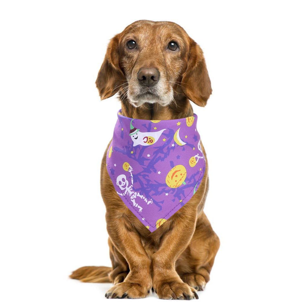 Pet scarf, Halloween pet saliva towel, cat decorative scarf, scarf, dog single-layer cute triangular scarf pic 22
