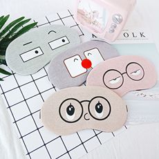 Cute, breathable, hot ice packs for sleep, pure cotton, animal personality, funny, light-blocking ice packs, fashionable eye masks available for customization pic 4