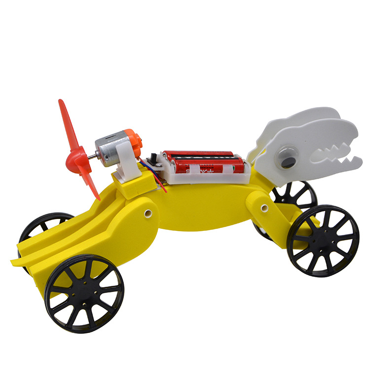 Creative technology dinosaur electric sports car cross-border new product DIY making invention scientific experiment self-assembly robot pic 4