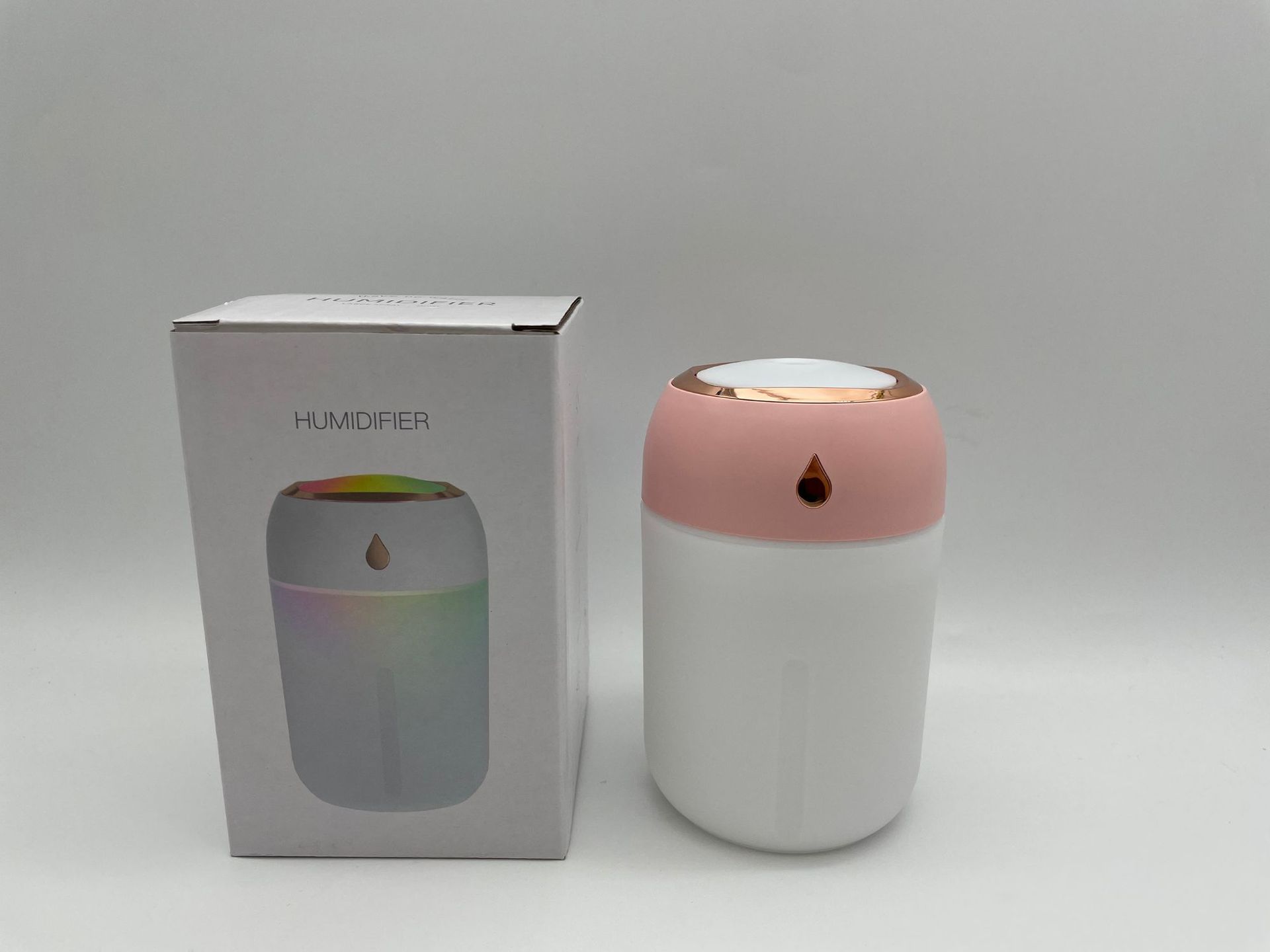 New colorful water drop humidifier USB spray night light silent home mini aromatherapy air humidifier gift pic 3
