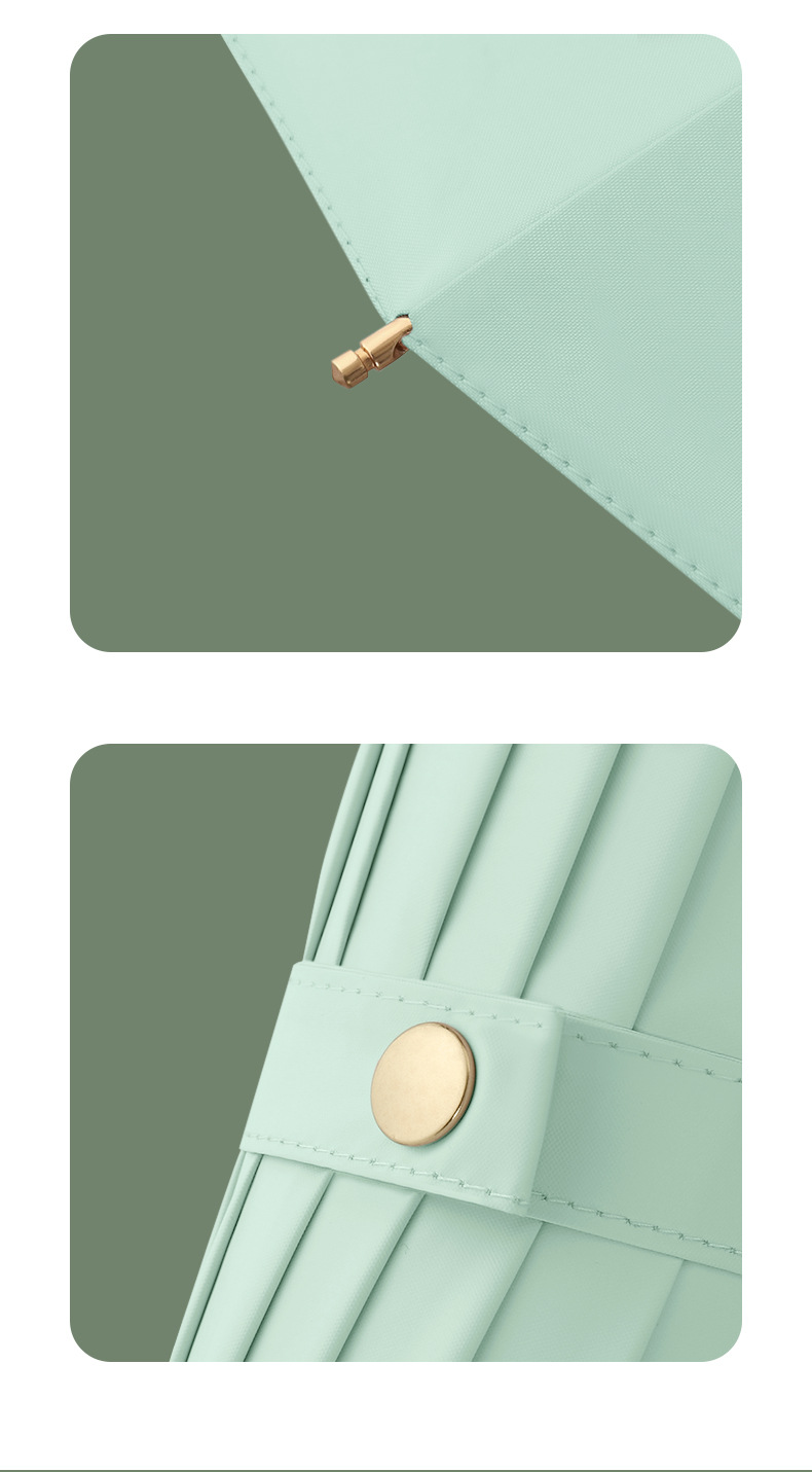 三折16骨雨伞手开晴雨伞实木手柄遮阳伞彩胶防晒太阳伞详情14