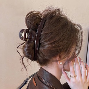 Pumpkin brown for whitening Spring and summer knitted wide-brimmed hair band 2025 New style hairpin hair band high head band Elegant headband for women pic 9