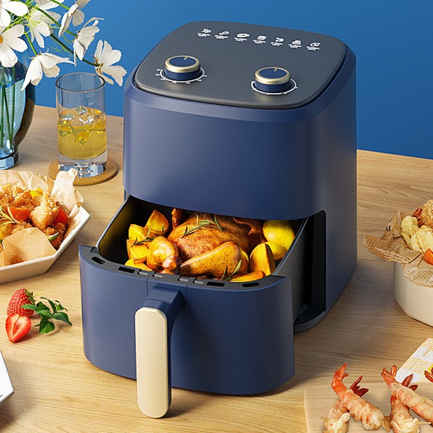 空气炸锅家用2024新款不锈钢无油烟全自动薯条机多功能电炸锅烤箱详情2