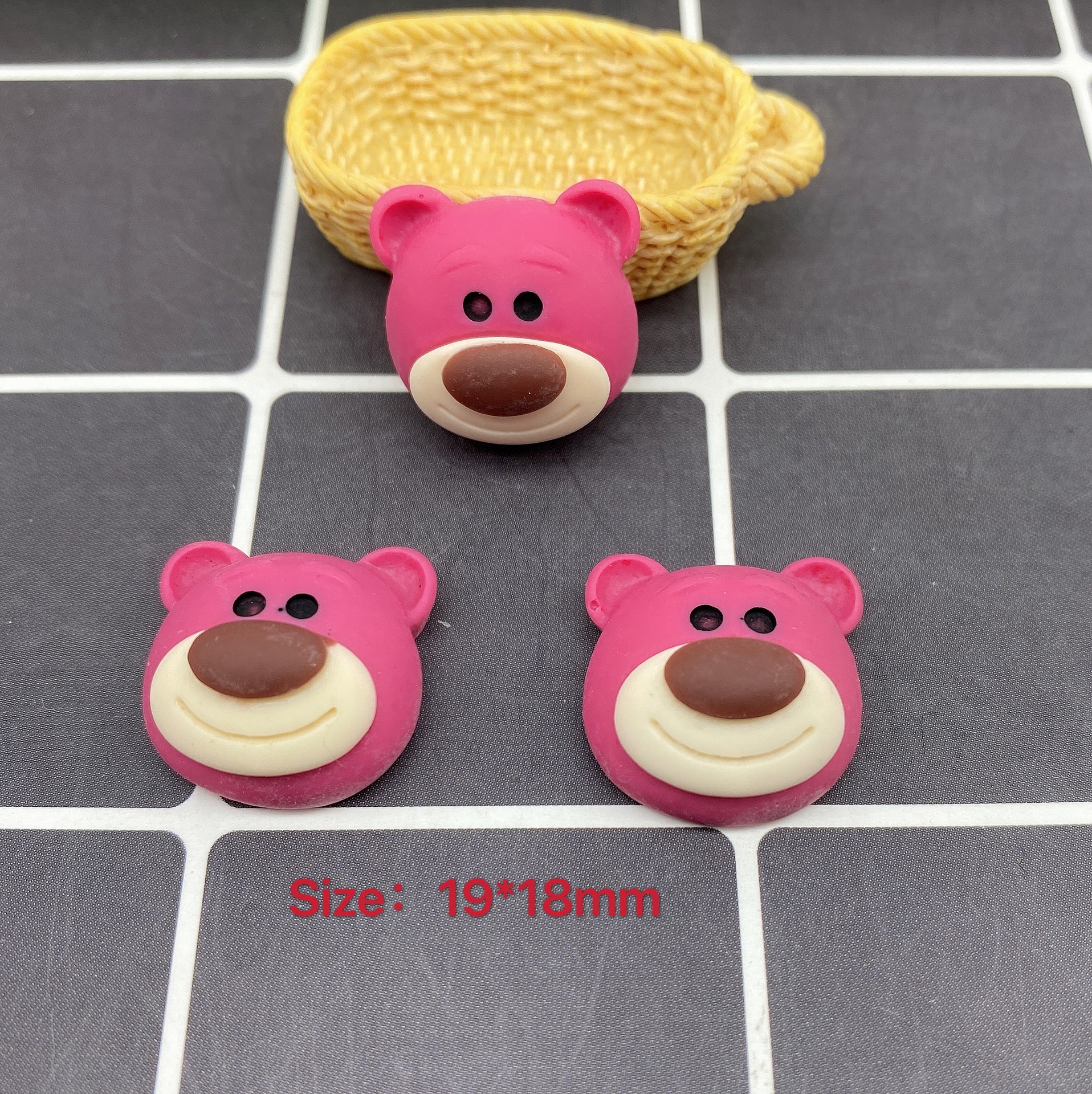 树脂配件饰品帽子贴片史莱姆内放DIY日韩风哑光笑脸厂家直销详情33