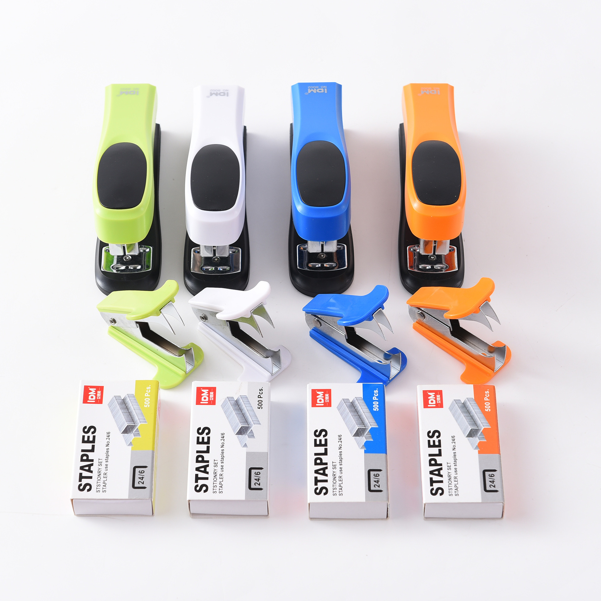 Cross-border best-selling color stapler, nail remover, nail set, multi-functional labor-saving stapler, office binding set pic 7