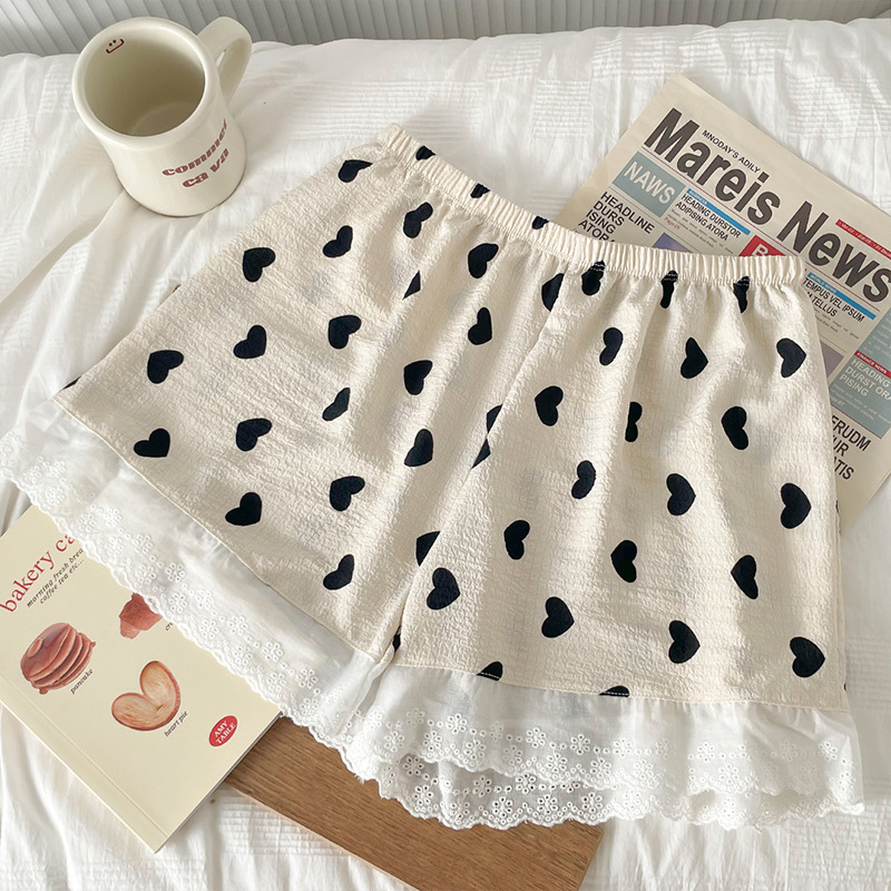 2024新款印花打底裤女时尚家居安全裤超薄舒适可外穿可爱少女jk裤详情27