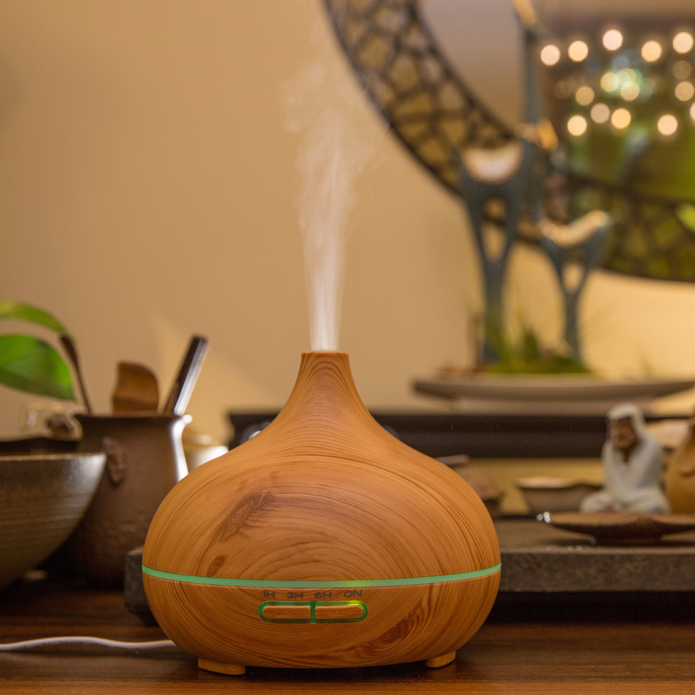 Onion aroma diffuser, home silent bedroom wood grain humidifier, office desktop air purifier, small fragrance hydrating pic 2