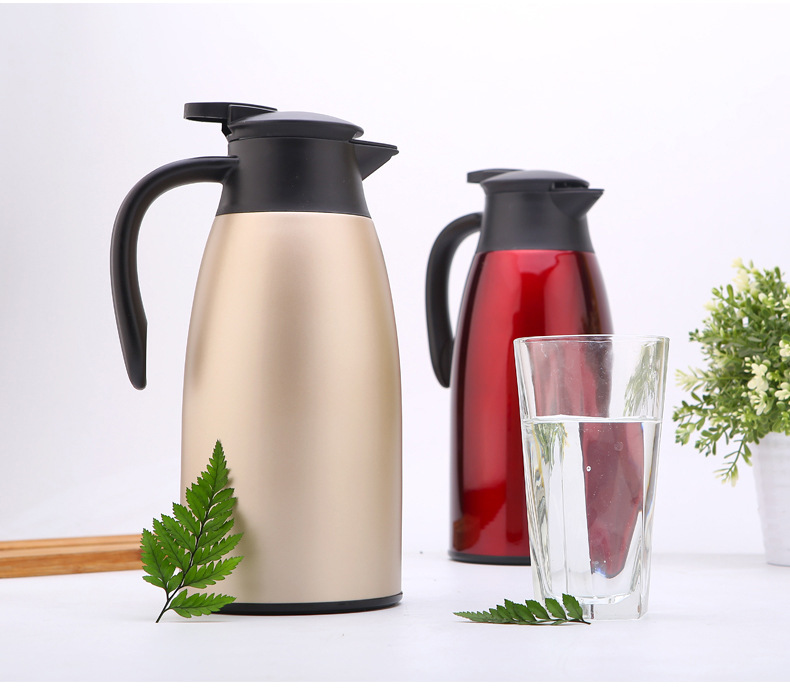 Hufa stainless steel 304 vacuum insulated kettle, coffee pot, European 2L household water kettle, hot water kettle gift pic 15