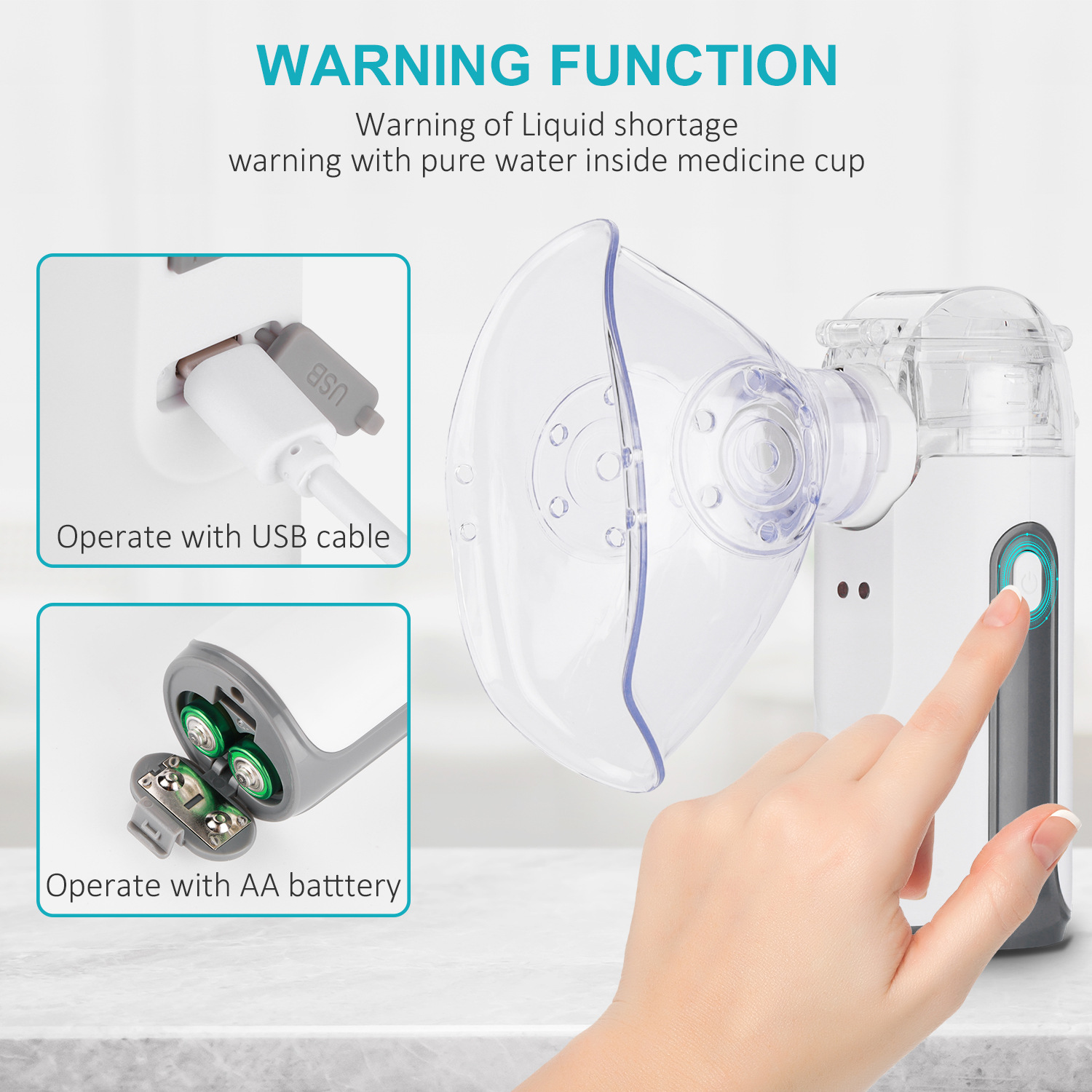 New handheld nebulizer, portable oral and nasal nebulizer for home use, source factory, cross-border export pic 11