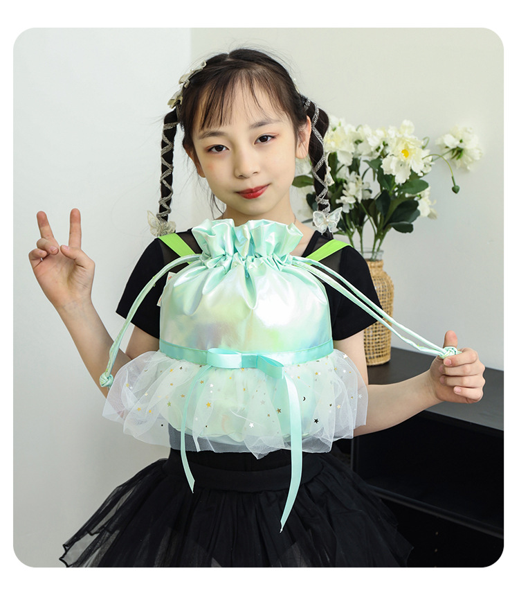 新款舞蹈包儿童双肩跳舞背包运动包休闲包女童可爱芭蕾舞书包印字详情17