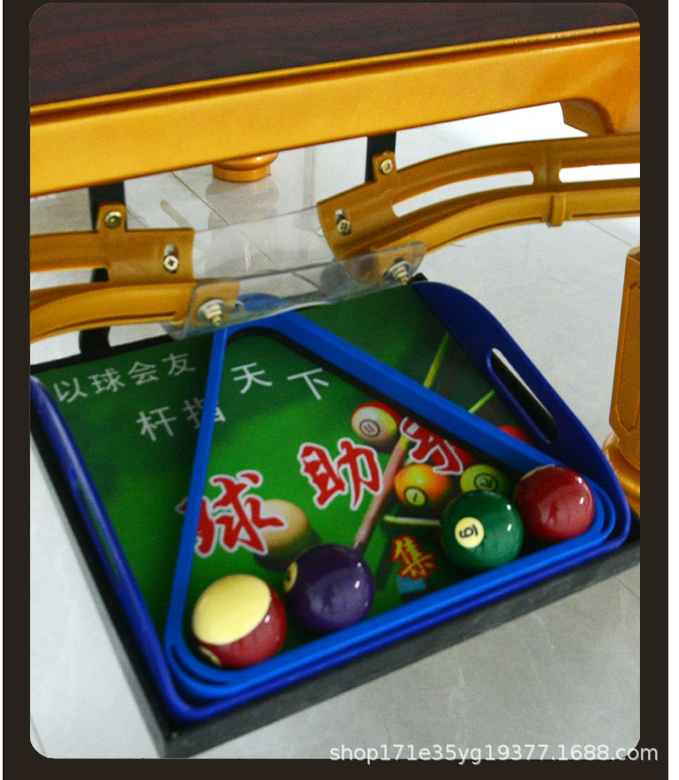 台球桌中式黑八成人标准型大理石台球桌房美式桌球台室内家用台球详情15