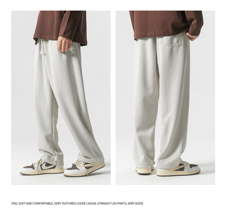 8 colors to choose from, 350g heavy-weight straight-leg sweatpants, a new style for men in the autumn of 2023, featuring loose, casual and sporty pants pic 18
